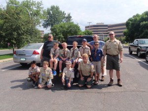 Cub Scouts ready to leave for Camp Tomahawk