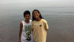 Antonio and Crystel surviving the roughing it part.