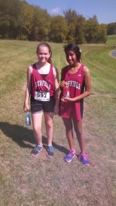 10th place for Crystel and 20th place for Natty at the Apple Valley Cross Country meet