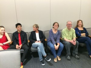 Waiting for the judge.